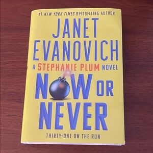 Yellow 'Now or Never' Book by Janet Evanovich